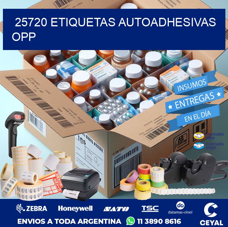 25720 ETIQUETAS AUTOADHESIVAS OPP