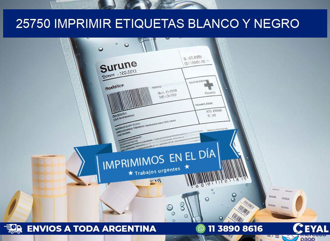 25750 imprimir etiquetas blanco y negro