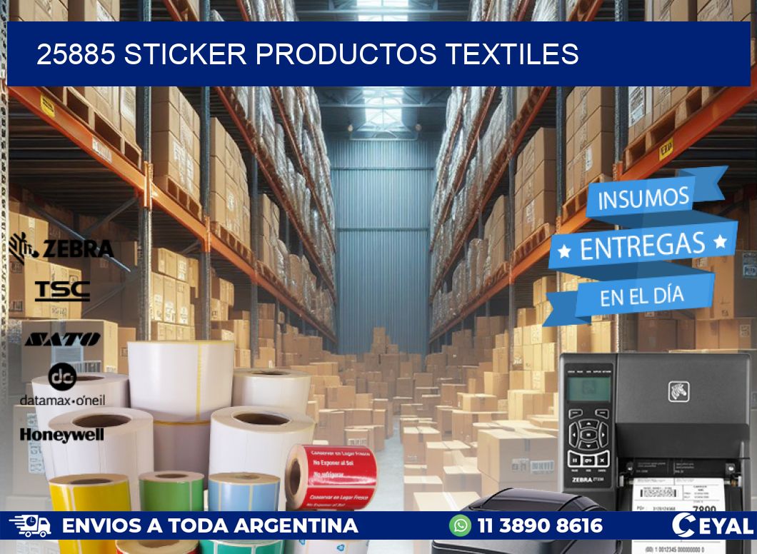 25885 STICKER PRODUCTOS TEXTILES