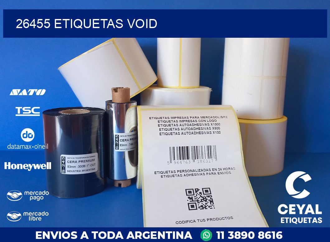 26455 ETIQUETAS VOID