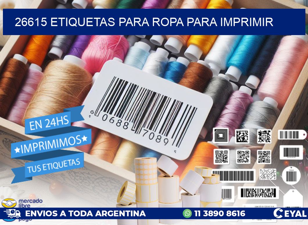 26615 ETIQUETAS PARA ROPA PARA IMPRIMIR