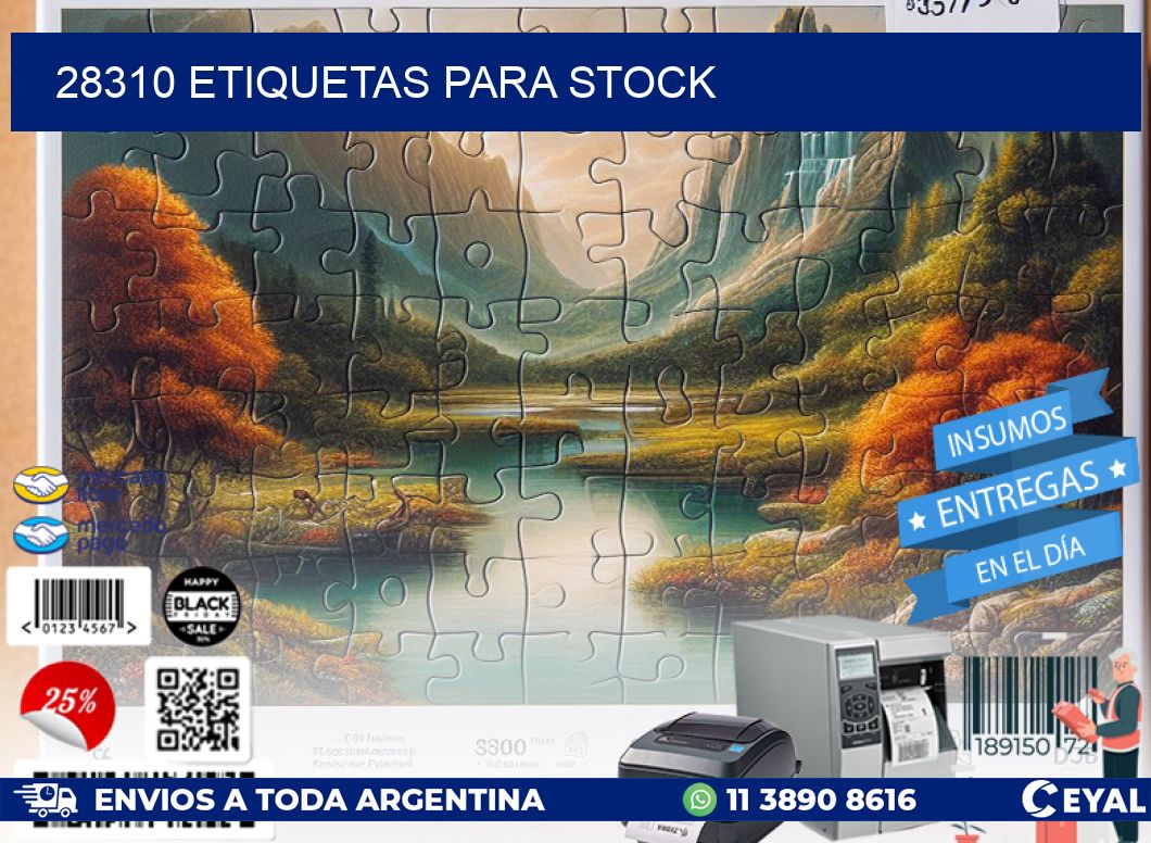 28310 ETIQUETAS PARA STOCK
