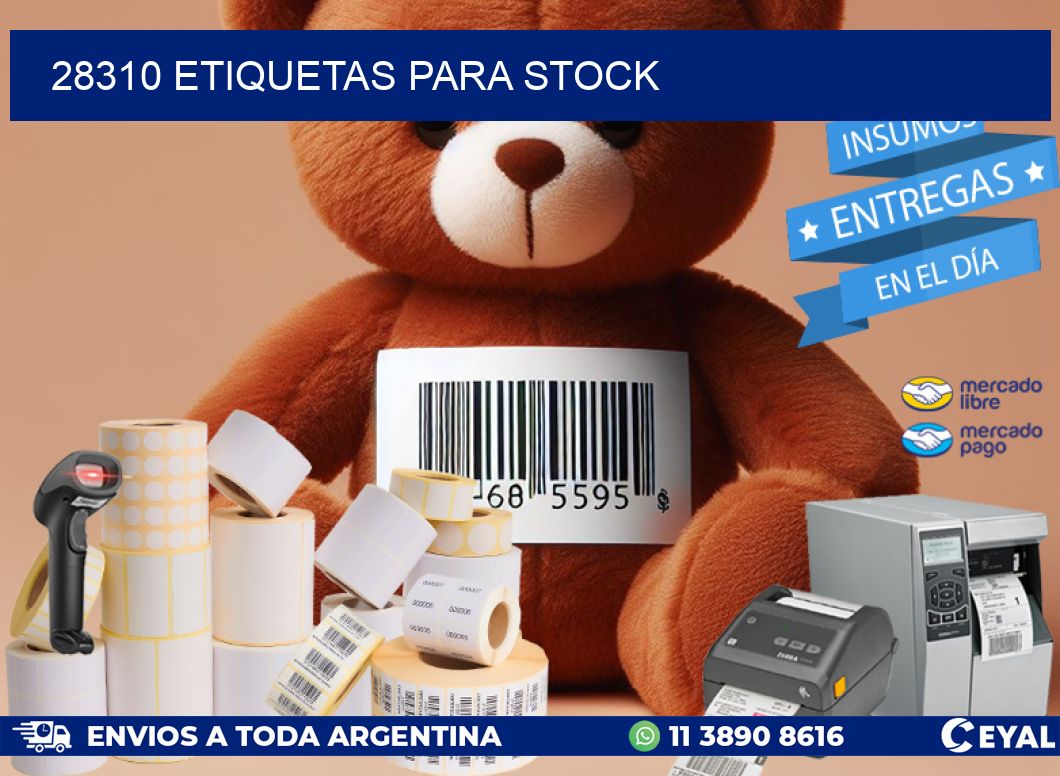 28310 ETIQUETAS PARA STOCK