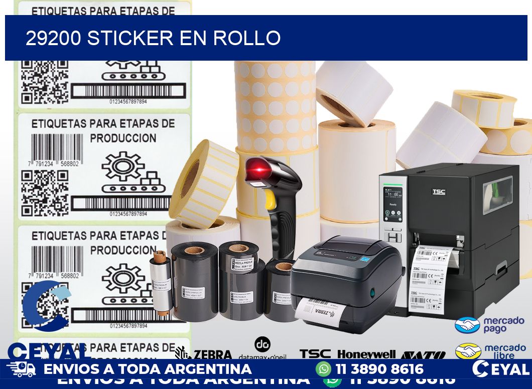 29200 STICKER EN ROLLO