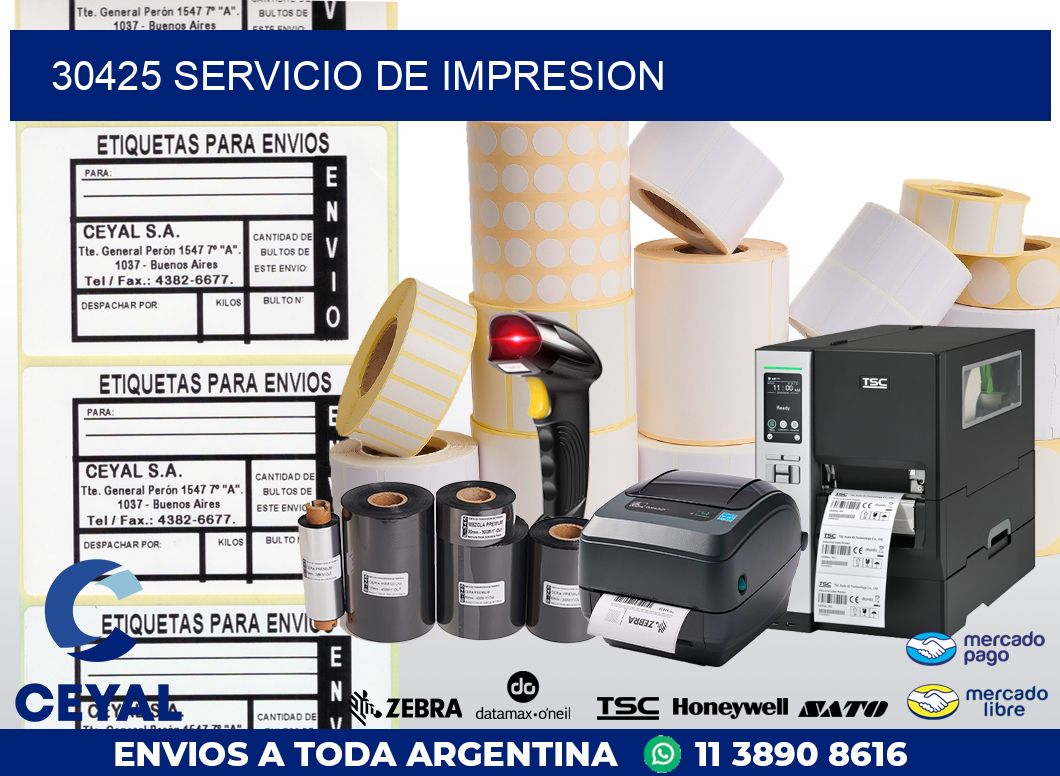 30425 SERVICIO DE IMPRESION