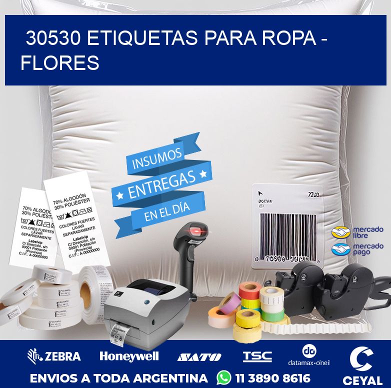 30530 ETIQUETAS PARA ROPA – FLORES