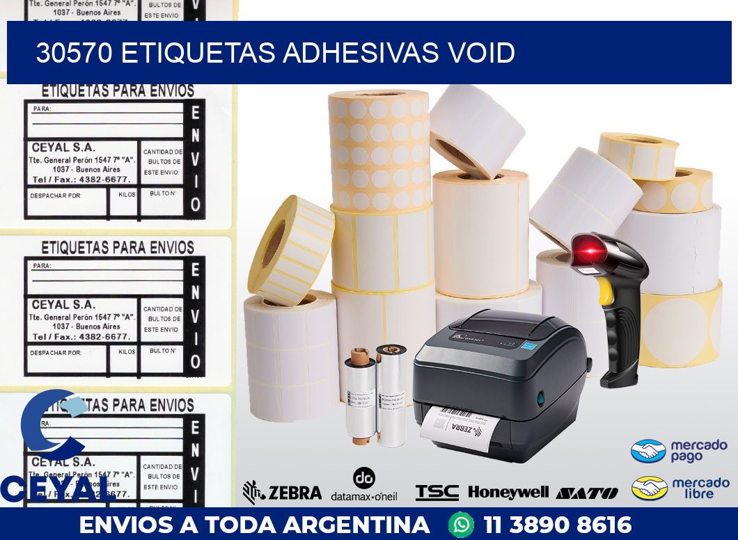 30570 ETIQUETAS ADHESIVAS VOID