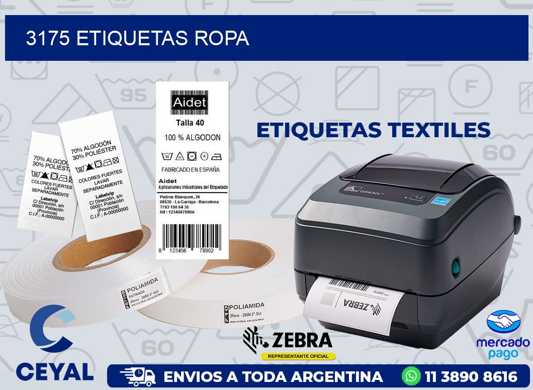 3175 ETIQUETAS ROPA
