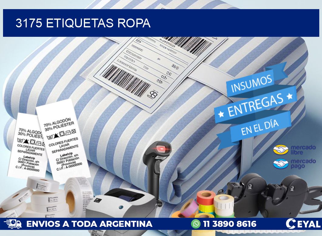 3175 ETIQUETAS ROPA