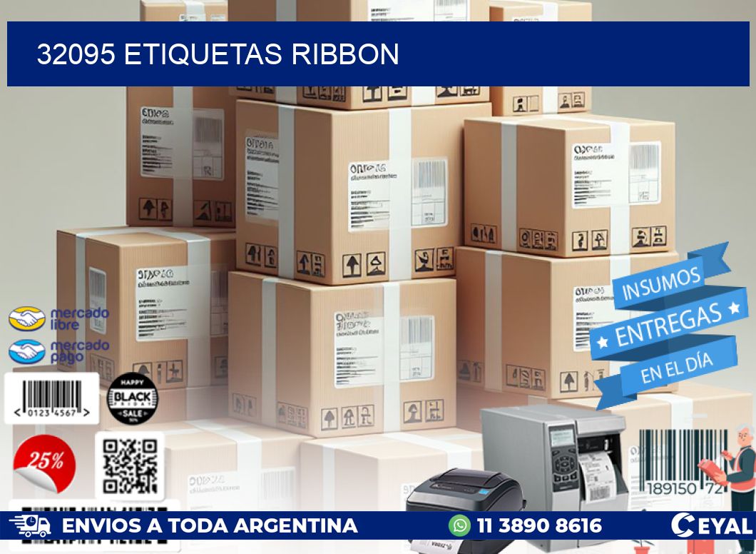 32095 ETIQUETAS RIBBON