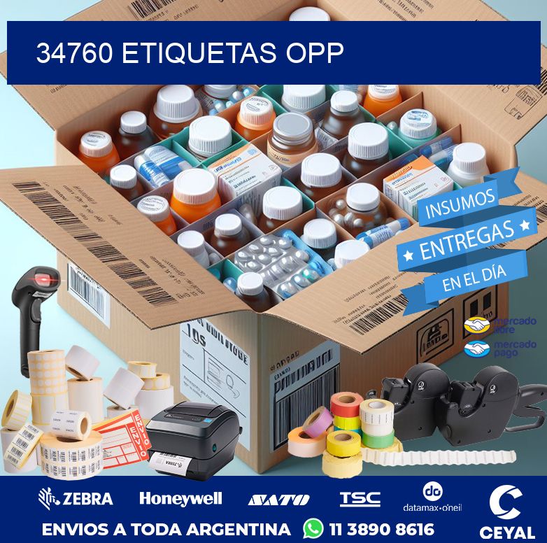 34760 ETIQUETAS OPP