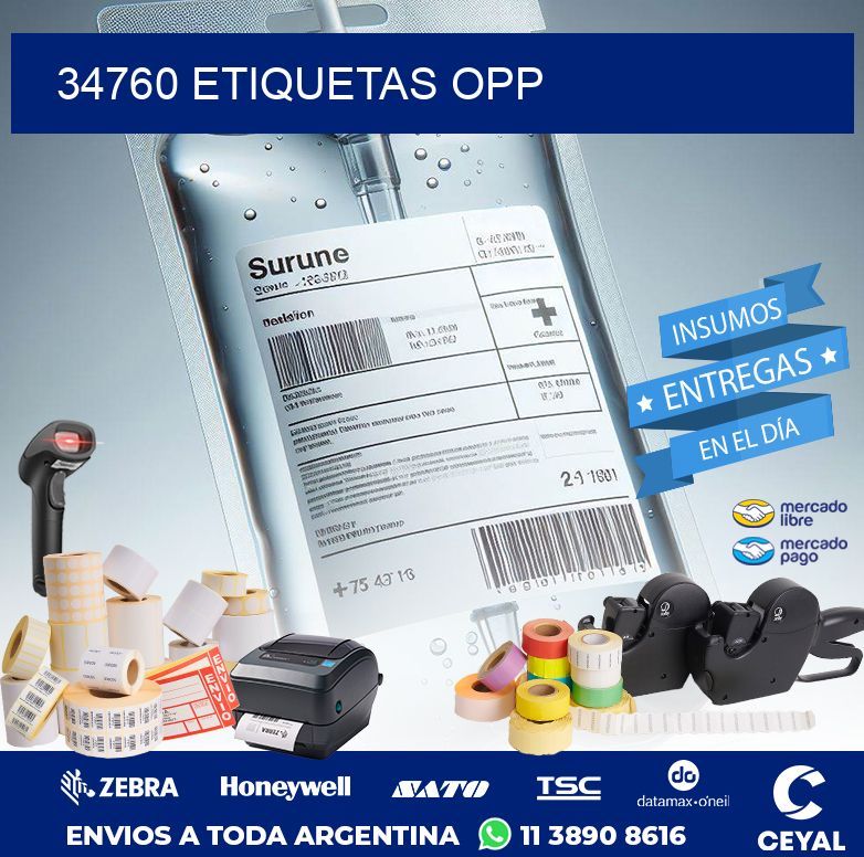 34760 ETIQUETAS OPP