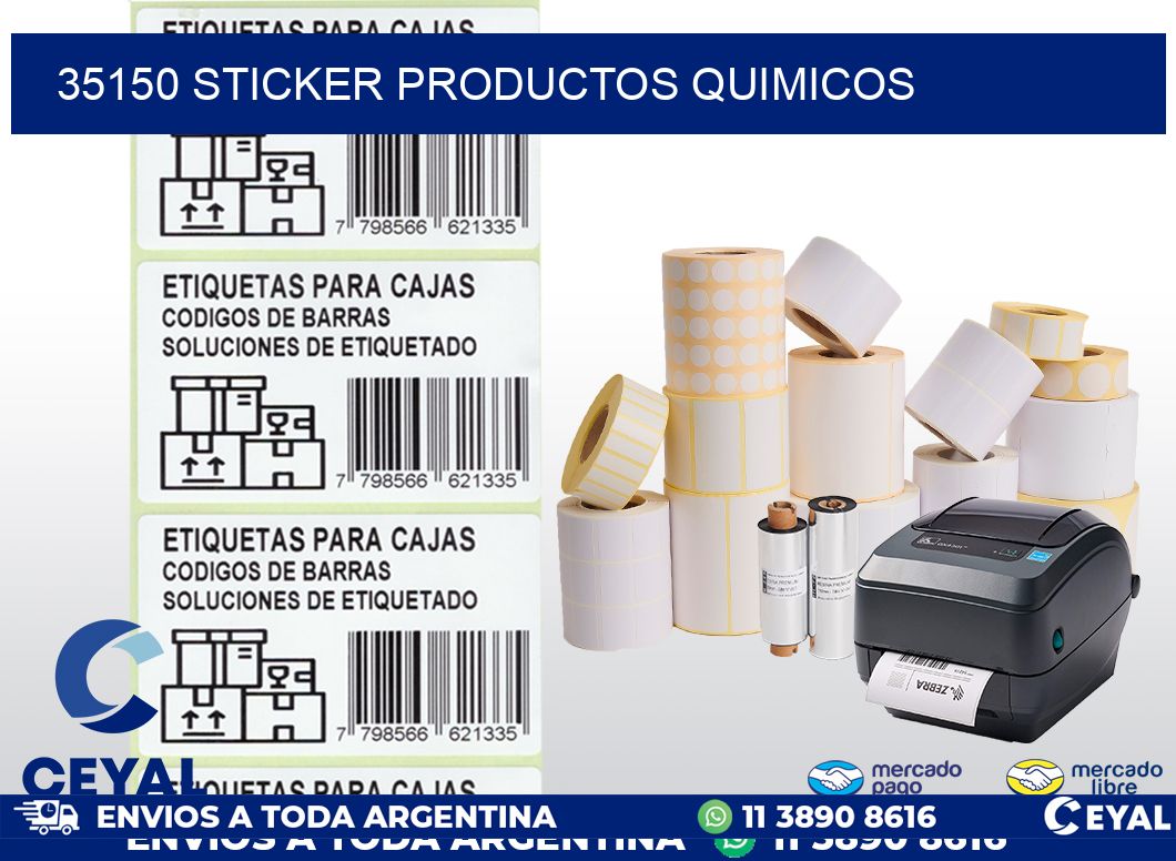 35150 STICKER PRODUCTOS QUIMICOS