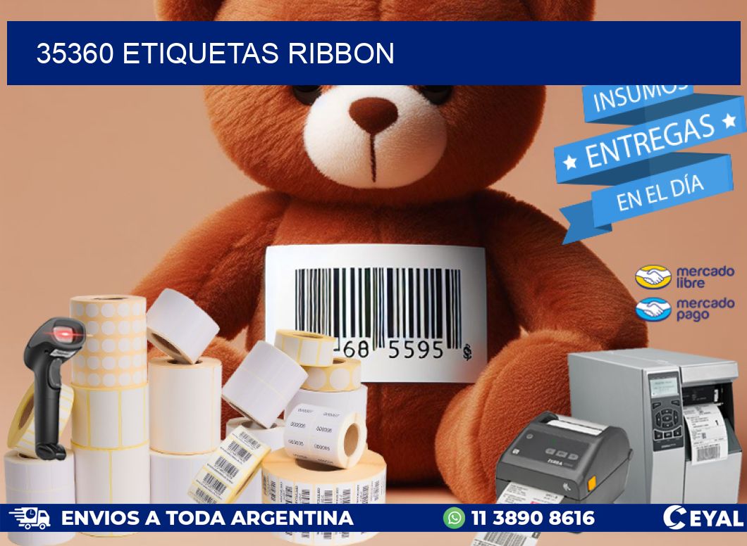 35360 ETIQUETAS RIBBON