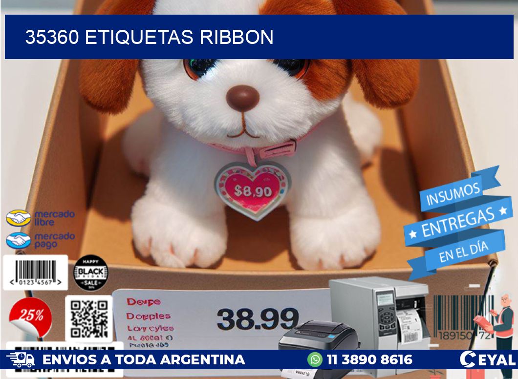35360 ETIQUETAS RIBBON