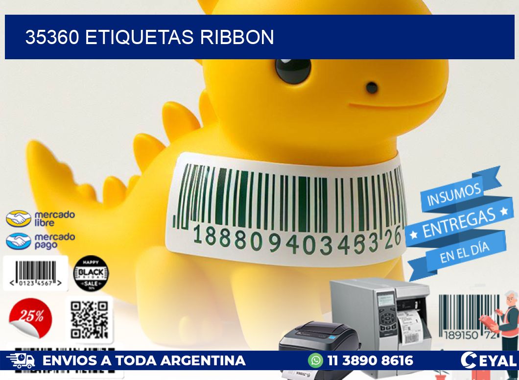 35360 ETIQUETAS RIBBON