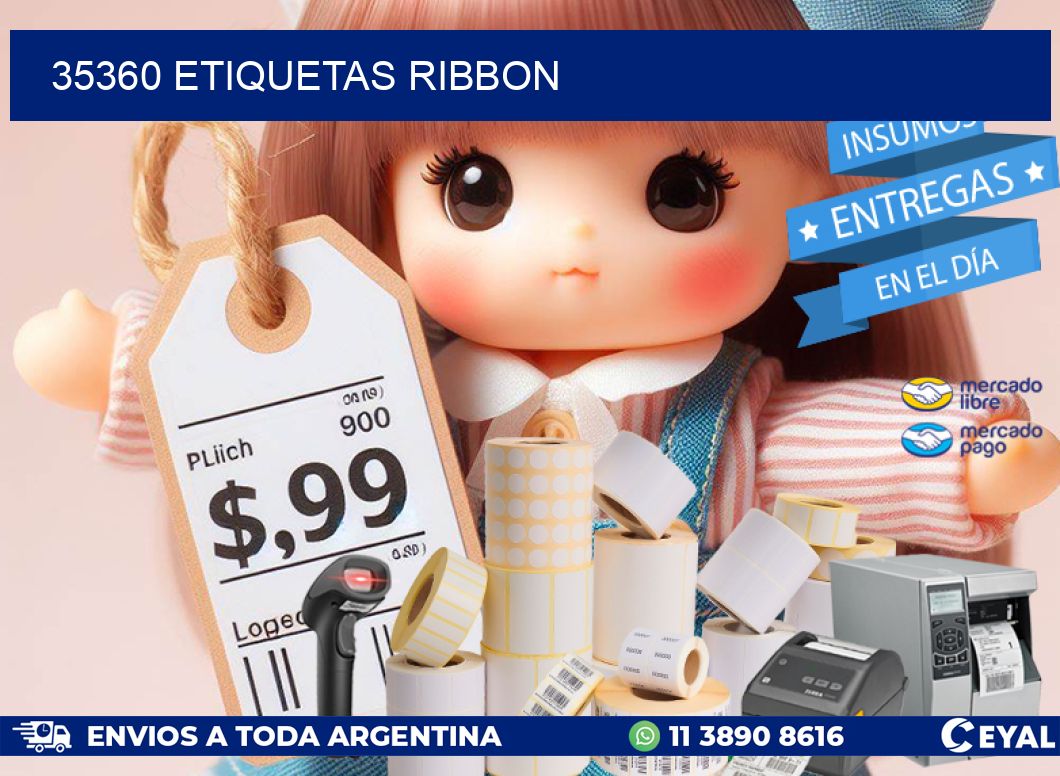 35360 ETIQUETAS RIBBON