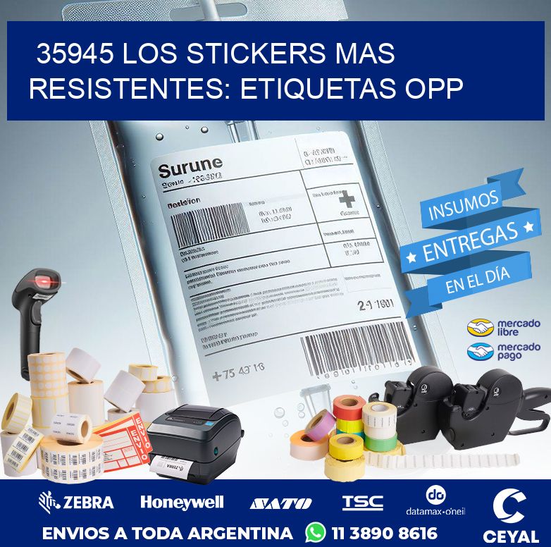 35945 LOS STICKERS MAS RESISTENTES: ETIQUETAS OPP