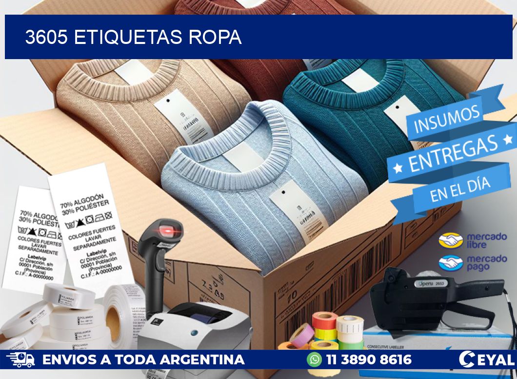 3605 ETIQUETAS ROPA