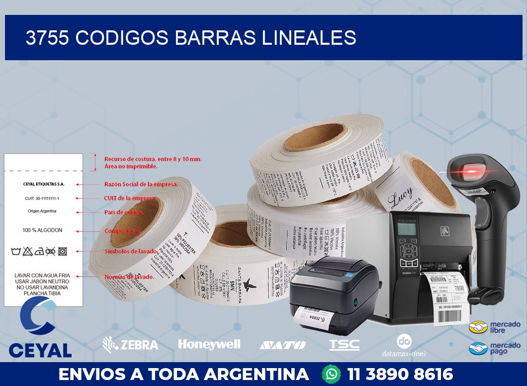 3755 CODIGOS BARRAS LINEALES