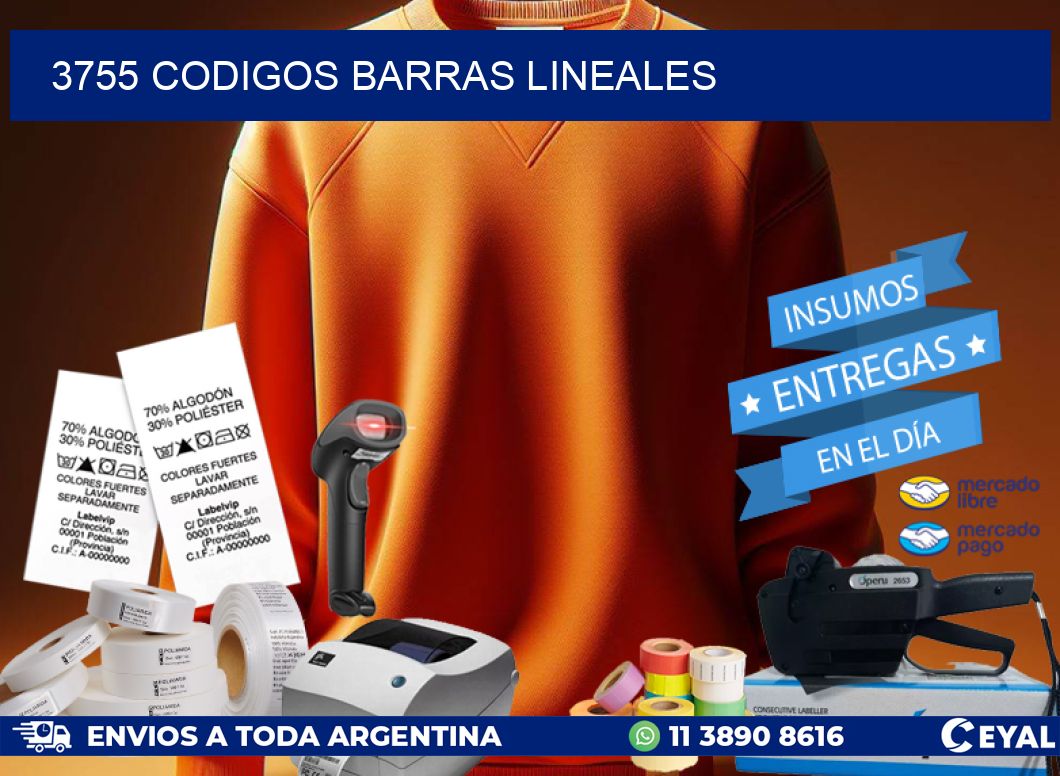 3755 CODIGOS BARRAS LINEALES
