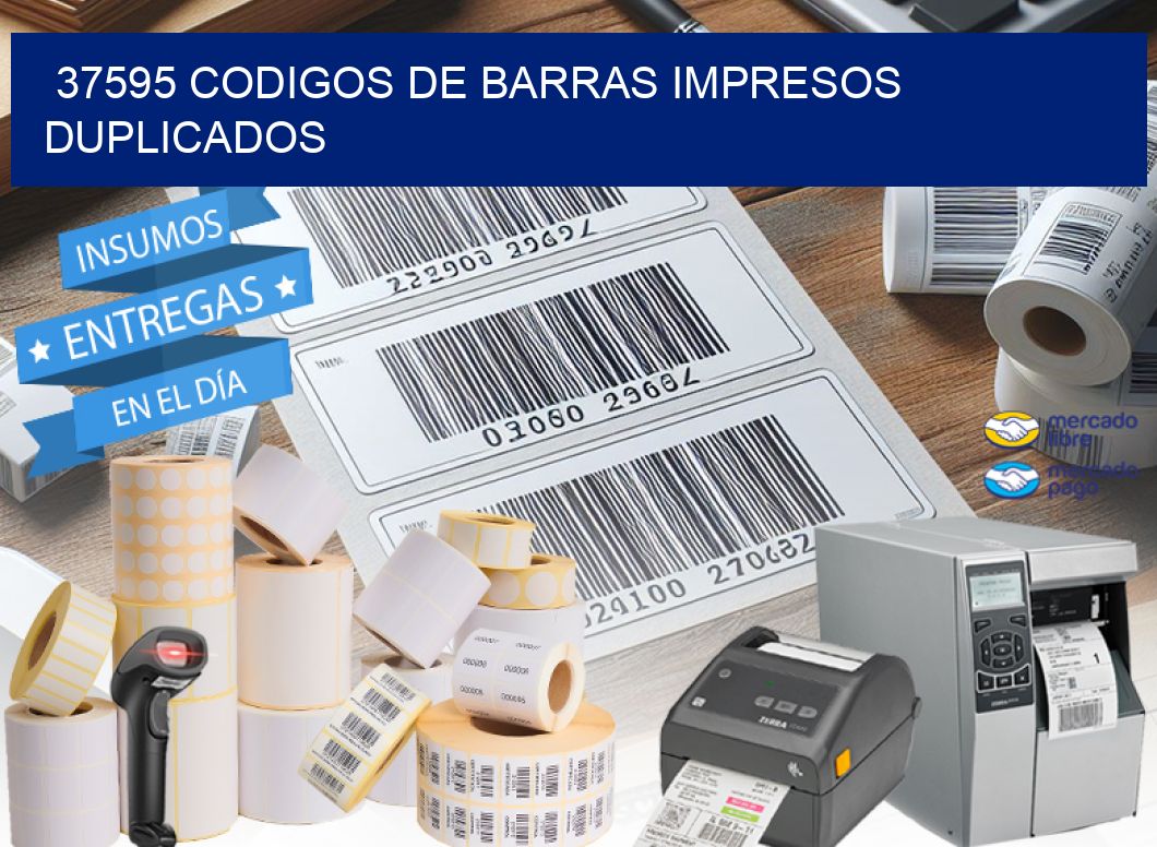 37595 codigos de barras impresos duplicados