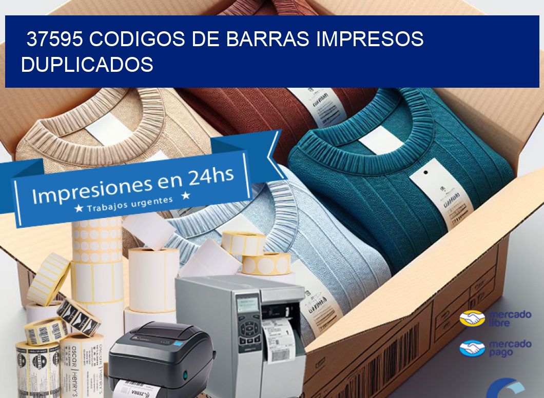 37595 codigos de barras impresos duplicados