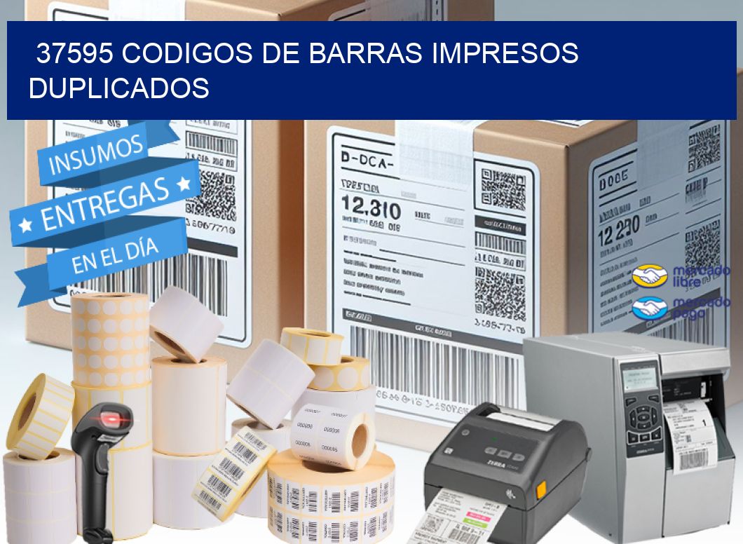 37595 codigos de barras impresos duplicados