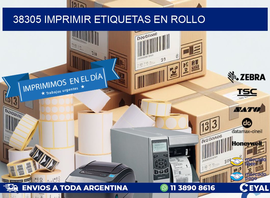 38305 imprimir etiquetas en rollo