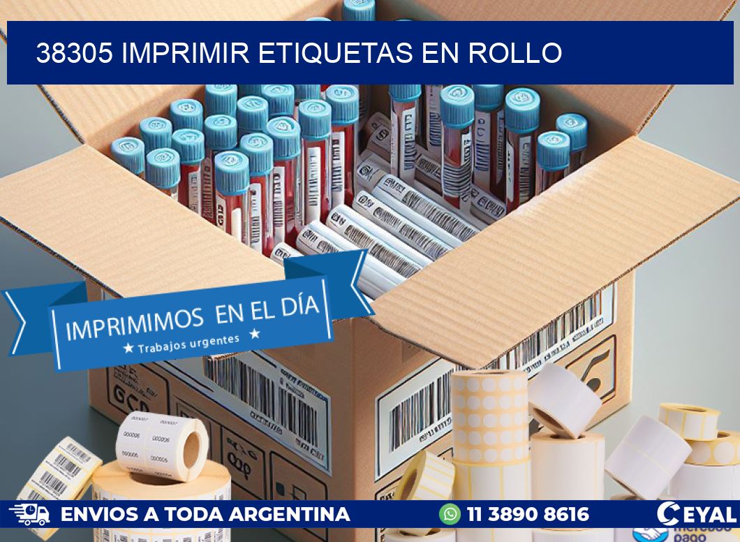 38305 imprimir etiquetas en rollo