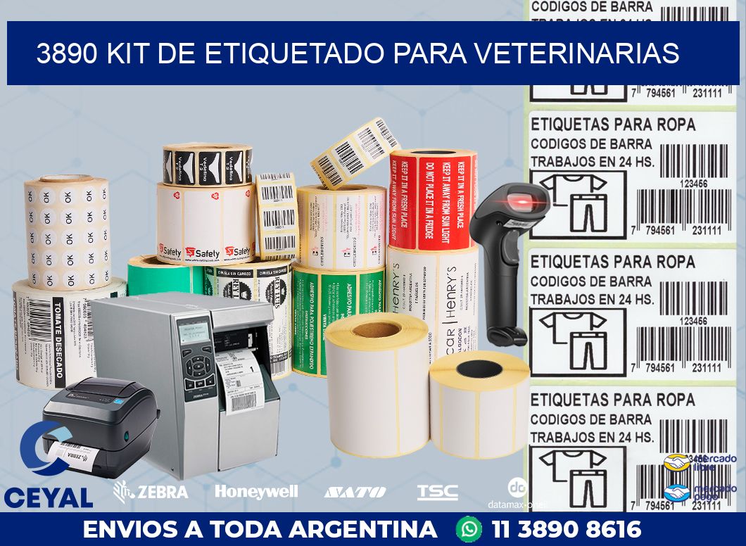 3890 KIT DE ETIQUETADO PARA VETERINARIAS