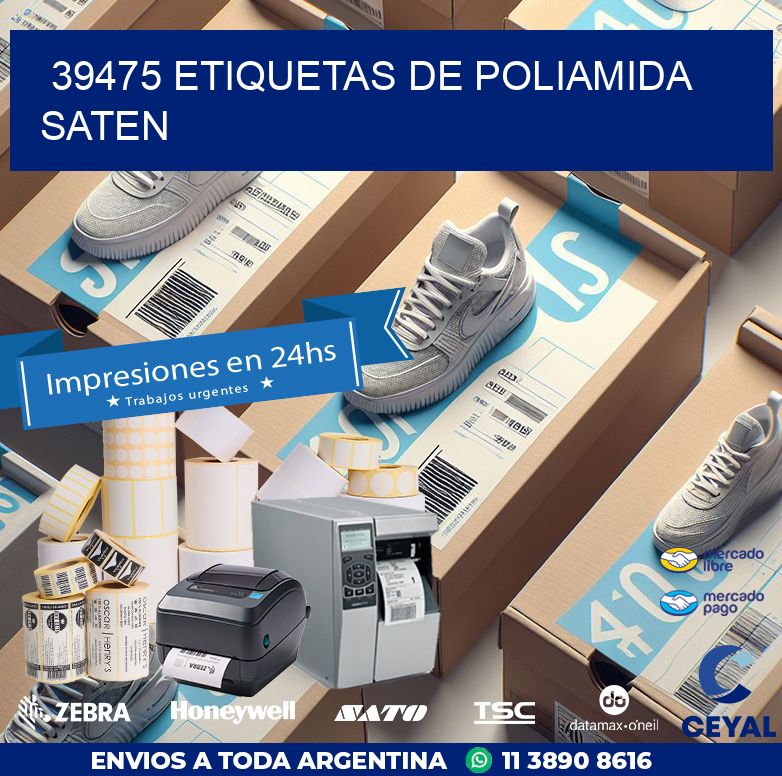 39475 ETIQUETAS DE POLIAMIDA SATEN