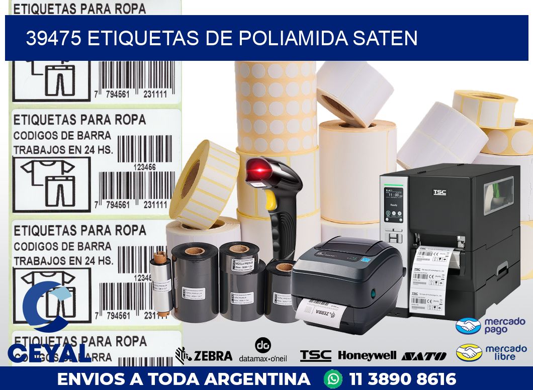 39475 ETIQUETAS DE POLIAMIDA SATEN