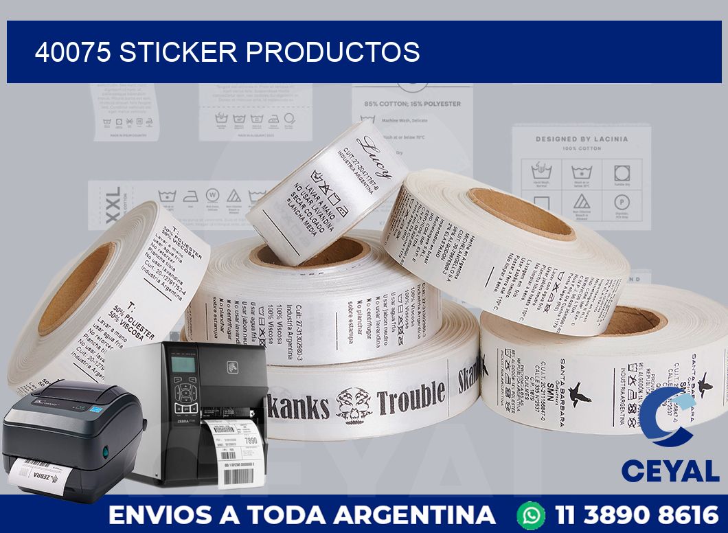 40075 STICKER PRODUCTOS