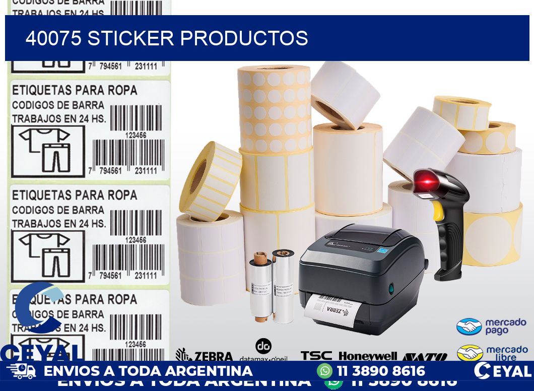 40075 STICKER PRODUCTOS
