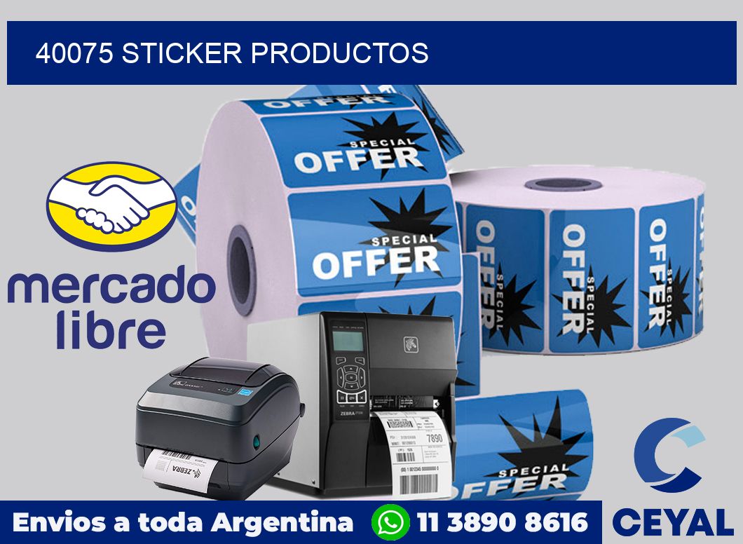 40075 STICKER PRODUCTOS