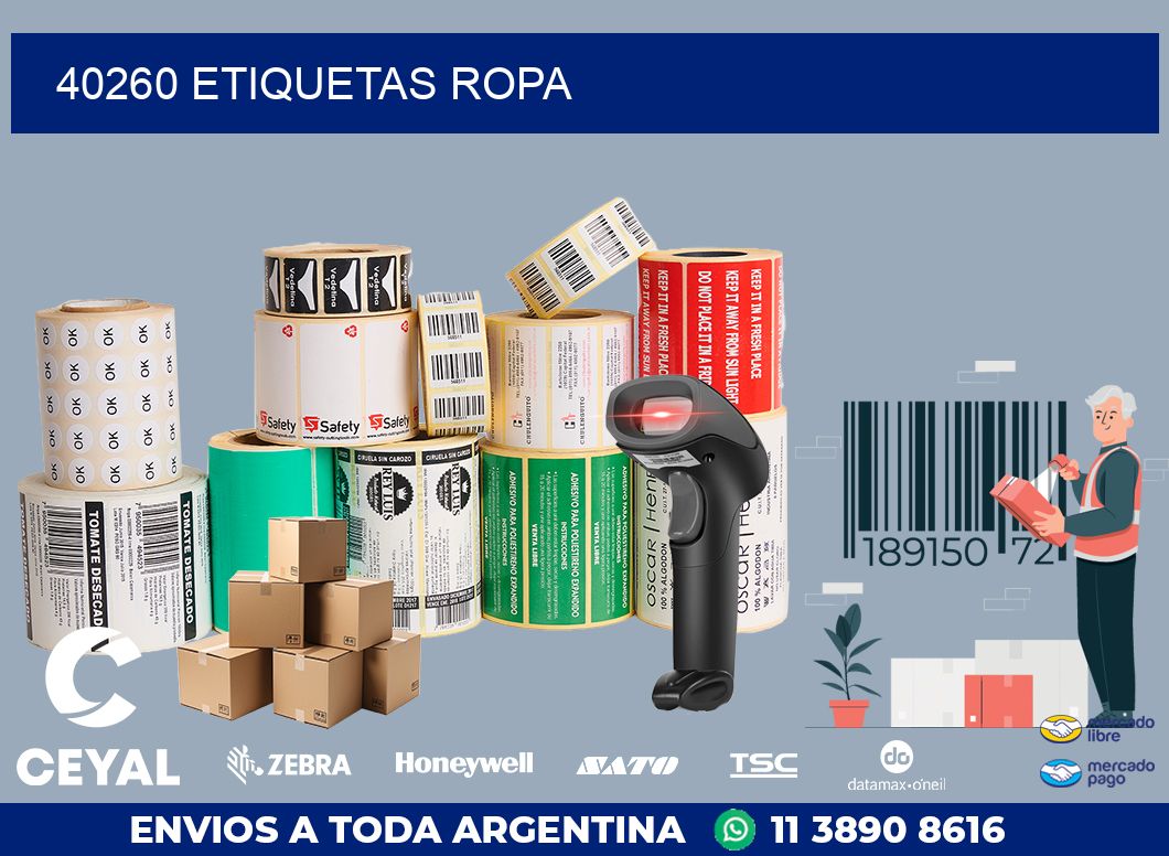 40260 ETIQUETAS ROPA