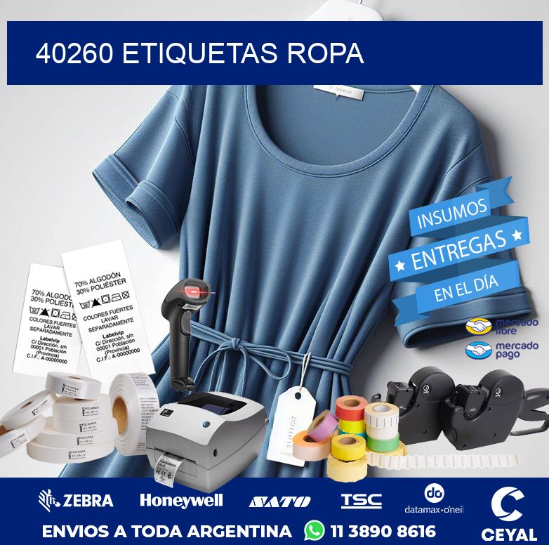 40260 ETIQUETAS ROPA