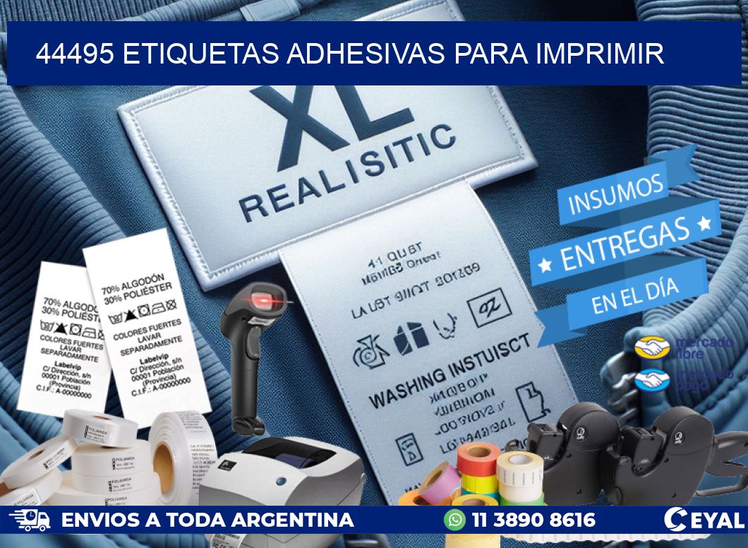 44495 Etiquetas adhesivas para imprimir