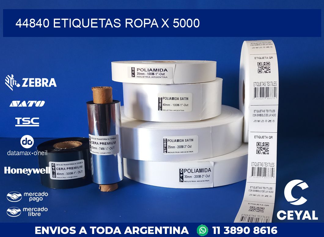 44840 ETIQUETAS ROPA X 5000