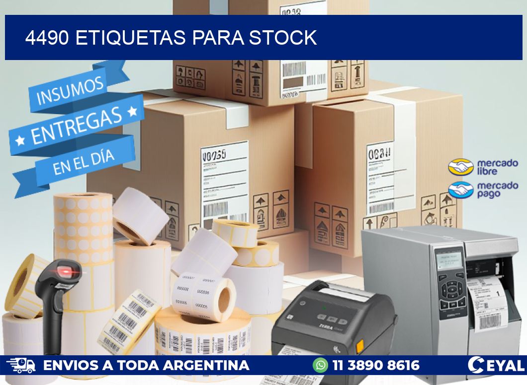 4490 ETIQUETAS PARA STOCK