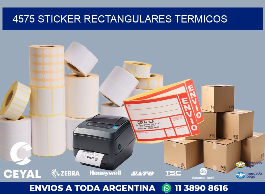 4575 Sticker rectangulares termicos