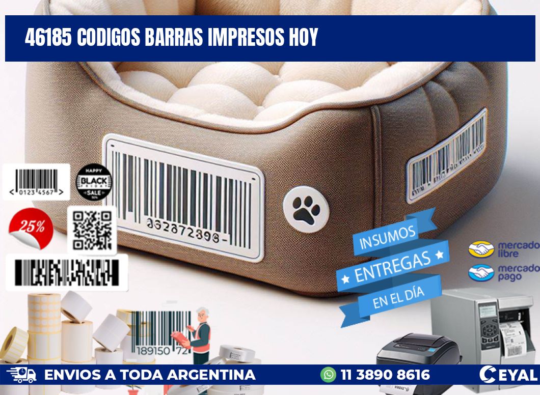 46185 codigos barras impresos hoy