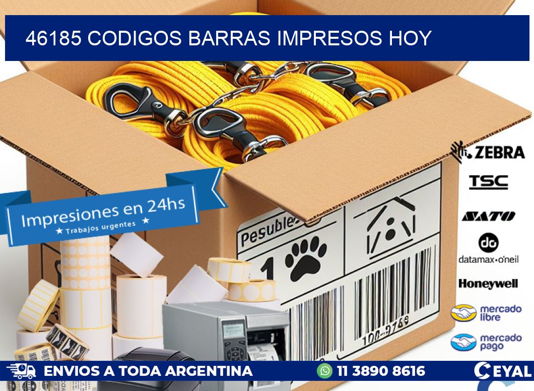 46185 codigos barras impresos hoy