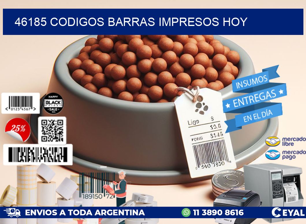 46185 codigos barras impresos hoy