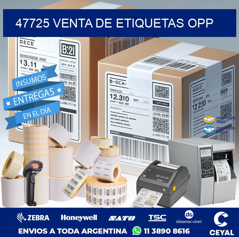 47725 VENTA DE ETIQUETAS OPP