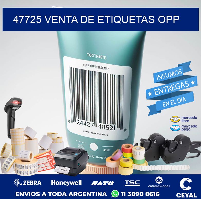 47725 VENTA DE ETIQUETAS OPP