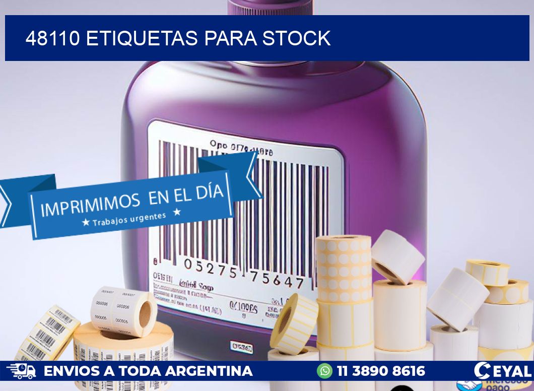 48110 ETIQUETAS PARA STOCK