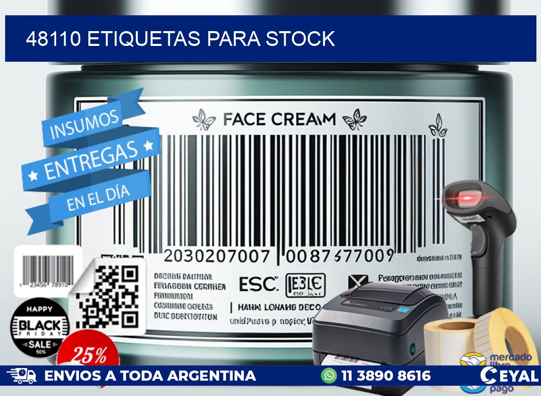 48110 ETIQUETAS PARA STOCK