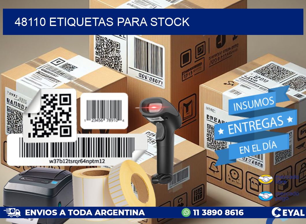 48110 ETIQUETAS PARA STOCK